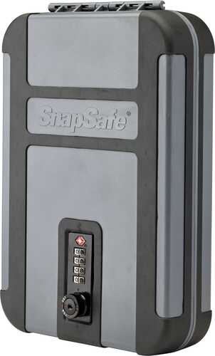 Click to see larger image. SnapSafe TrekLite Lock Box X-Large 10" 7" 2" Black and Gray Finish TSA Comboination Cable Included 75241