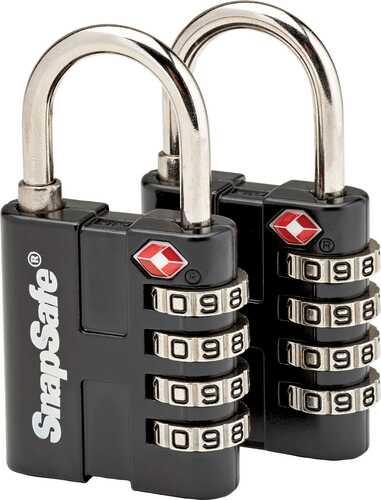 SnapSafe Safe 76020 TSA Padlocks Combination Lock Black-img-0