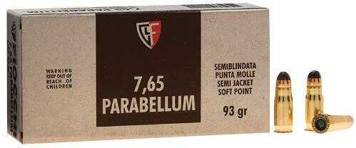 Click to see larger image. 30 Luger 50 Rounds Ammunition Fiocchi Ammo 93 Grain Soft Point