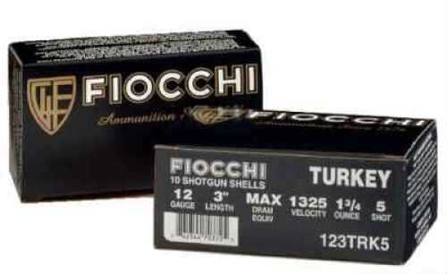 12 Gauge 10 Rounds Ammunition Fiocchi Ammo 3" 1 3/4 oz Nickel-Plated Lead #4