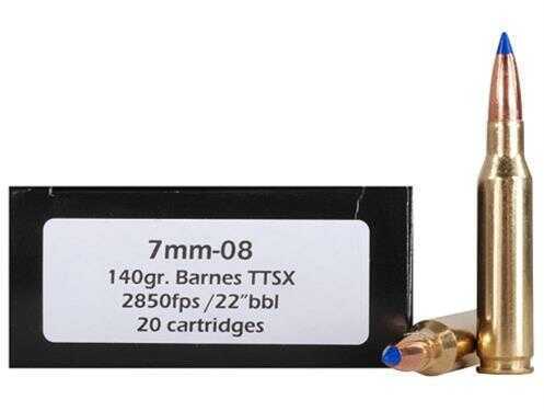 Doubletap 7mm 08 Remington 140 Grain Barnes Tipped Triple Shock X