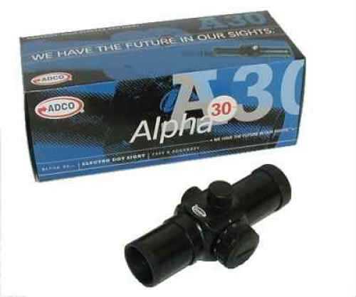 Adco International Black Alpha Dot Sight 1x With 30MM Tube Md: A30B