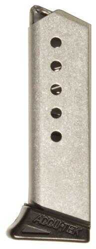 Excel Arms Accu-Tex AT-380II/LT-380 Magazine 380 ACP 6 Rounds Stainless Steel Polymer Finger Extension