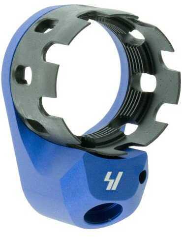 Strike Industies Industries AR Enhanced Castle Nut & Extended End Plate- Blue