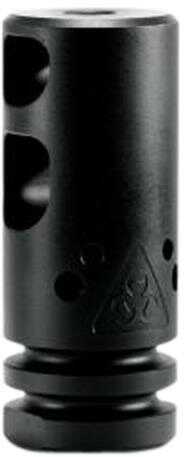 Round Compeition Compensator AR Style, Black Carbon Fiber Finish Md: BRORCCBLK