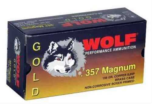 357 Magnum 50 Rounds Ammunition Wolf Performance Ammo 158 Grain Hollow Point