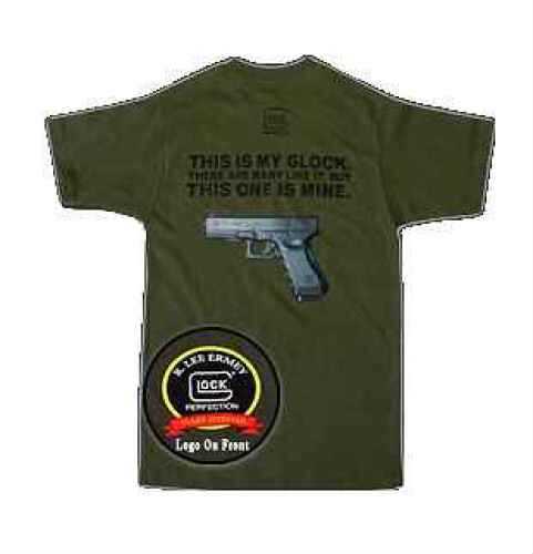 Glock Short Sleeve Large Olive Drab T-Shirt Md: GA10003