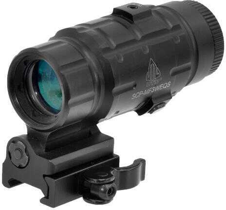 Leapers UTG 3X Magnifier with Flip-to-side QD Mount W/E Adjustable-img-0
