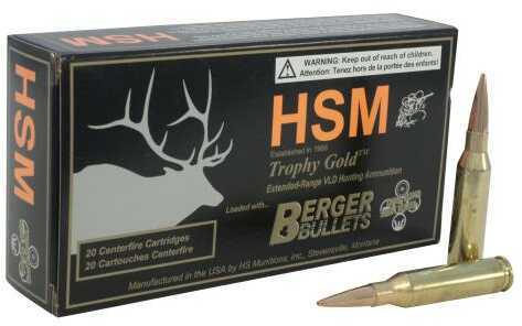 6.5 <span style="font-weight:bolder; ">Creedmoor</span> 20 Rounds Ammunition HSM 140 Grain Hollow Point Boat Tail