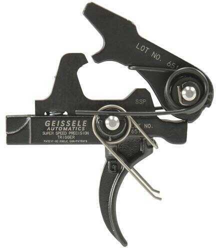 Geissele Automatics AR-15/AR-10 Single-Stage (SSP) Trigger M4 Curved .154 Pin 3.5 lb Pull Steel Black Oxide