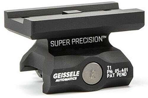 Geissele Automatics 05-469B Super Precision Optic Mount For <span style="font-weight:bolder; ">Aimpoint</span> T1 Aluminum Black Hard Coat Anodized Finish Lower 1