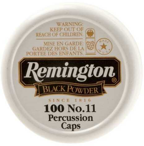 Remington Ammunition X22619 #11 Percussion Caps Black Powder Brass 100 Per Box