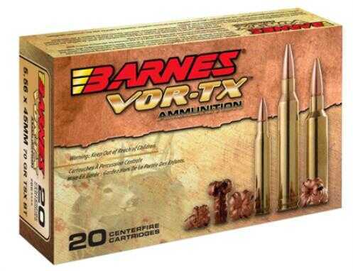 5.56mm Nato 20 Rounds Ammunition Barnes 70 Grain TSX