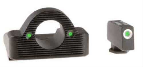 Ameriglo LLC. Green Front/Rear Ghost Ring Night Sights For Glock 45/10MM Caliber Md: GL126