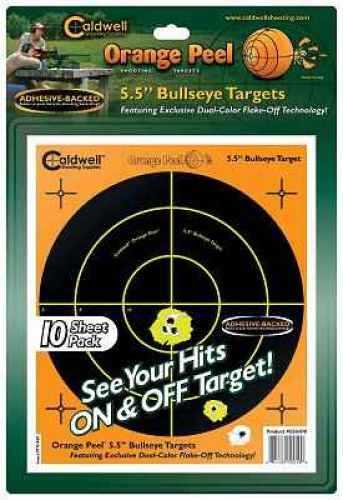 PAST Caldwell 10 Pack 5.5" Orange Peel Bullseye Targets Md: 550010