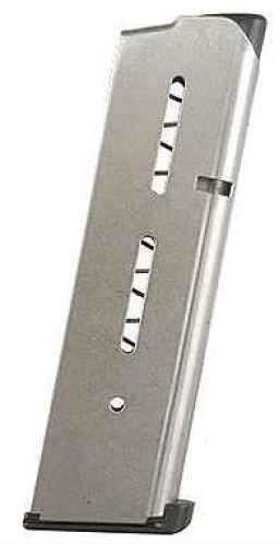 Wilson Combat 8 Round Stainless Magazine With Low Profile Butt Pad For 1911 45 ACP Md: 47DC