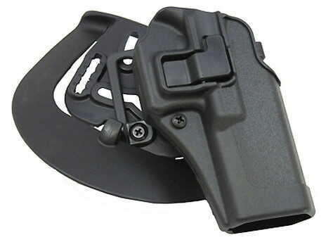 BlackHawk Products Group Serpa CF Belt & Paddle Holster Plain Matte Finish for Glock 17/22/31 Right Hand 410500BK-R
