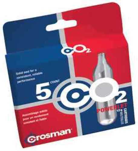 Crosman CO2 Cartridges (Per 5) - Brand New In Package-img-0