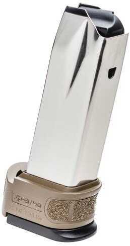 Springfield Magazine 40 S&W 10 Rounds Stainless Steel Finish Fits XDG Subcompact Includes Flat Dark Earth Sleeve