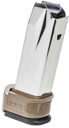 Springfield Magazine 9MM 16Rd Stainless Steel Finish Fits XDG Subcompact Includes Flat Dark Earth Sleeve