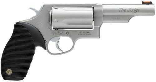 Taurus Judge Tracker Exclusive 410 Gauge / 45 Long Colt 4" Barrel 5 Round Fiber Optic Sight Rubber Grip Mss Revolver 2441049T