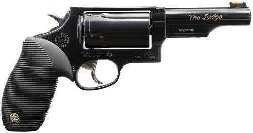 Taurus Judge Tracker Exclusive 410 Gauge / 45 Long Colt 4" Barrel 5 Round Fiber Optic Sight Rubber Grip Blued Revolver 2441041T