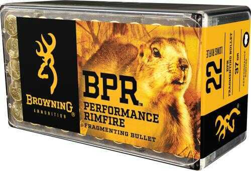22 Long Rifle 1000 Rounds Ammunition Browning 37 Grain Fragmenting Hollow Point