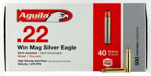 22 Winchester Rimfire 1000 Rounds Ammunition Aguila 40 Grain Jacketed Soft Point