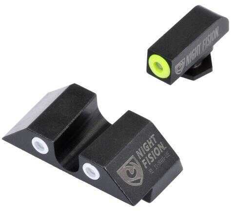 Night Fision GLK00207YWX Sight Set Front U Rear for Glock 20/21/29/30/31/32/36/40/41 Yellow Front/White