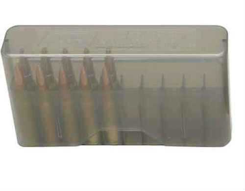 MTM Slip-Top Ammunition Box 20 Round 223 Rem<span style="font-weight:bolder; "> 204</span> <span style="font-weight:bolder; ">Ruger</span> 222 Rem Mag Clear Smoke J-20-XS-41