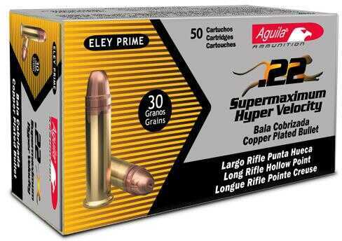 22 Long Rifle 50 Rounds Ammunition Aguila 30 Grain Lead Hollow Point