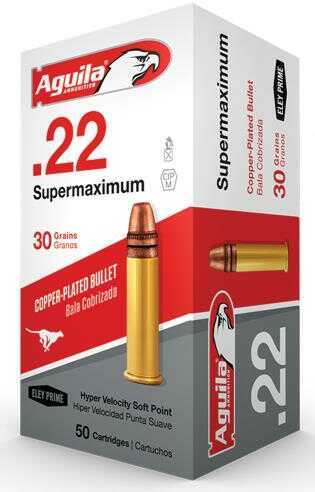 22 Long Rifle 50 Rounds Ammunition Aguila 30 Grain solid