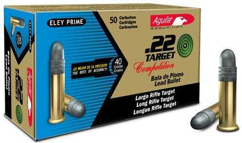 22 Long Rifle 50 Rounds Ammunition Aguila 40 Grain Lead Nose