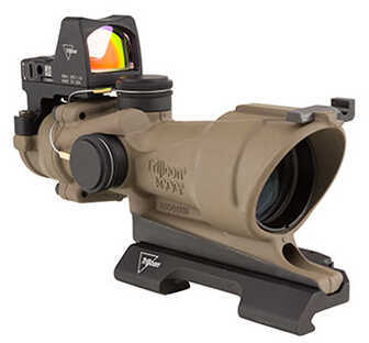 ACOG TA01 4x32 Rifle Scope Illuminated Amber Crosshair Reticle with 3.25 MOA RMR Type 2 Sight F