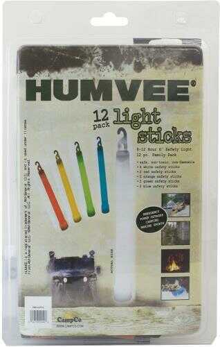 Humvee Adventure Gear / Campco Accessories HMV6FP12 12 Piece Light Stick Family Pack White/Blue/Red/Green/Orange