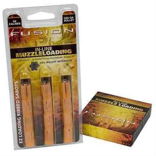 Federal 50 Caliber Fusion 300 Grain Muzzleloading Sabot 12 PK Md: F50FSML3