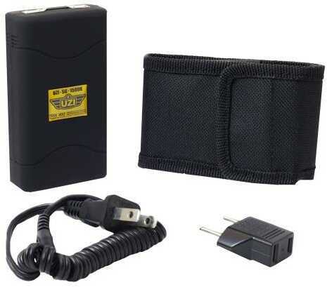 UZI Gear / CampCo Uzi Accessories UZISG1500 Law Enforcement Stun Gun Portable 2.8 oz Contact Blk