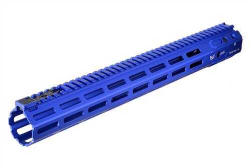Strike Rail With M-Lok AR-15 Rifle Aluminum Blue Hard Coat Anodized 15.5"