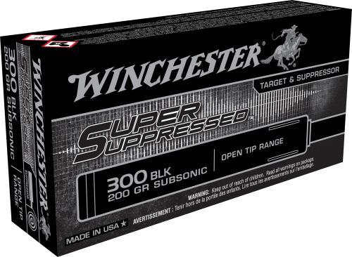 300 AAC Blackout 20 Rounds Ammunition Winchester 200 Grain Open Tip Match