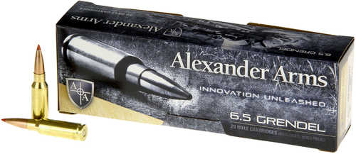 Alexander 6.5 Grendel 129Gr 20Rd 10Bx/Cs <span style="font-weight:bolder; ">Hornady</span> <span style="font-weight:bolder; ">SST</span>