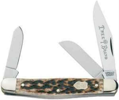 Boker USA Inc. Stockman Folder Knife with 3 Blades & Bone Handle Md: 7474AB