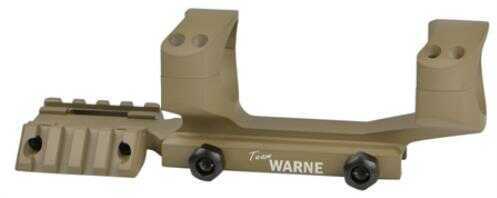 Warne Scope Mounts Ramp1de 2-piece Base/rings For Ar Picatinny Style Dark Earth Finish