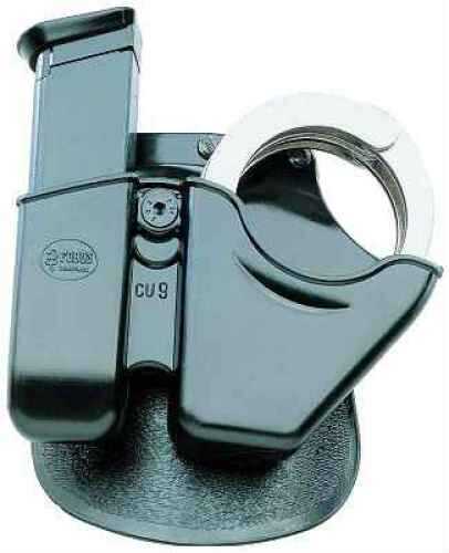 Fobus Paddle Case Handcuff/Mag Combo 9mm/40 Caliber Universal Double Stack Right Kydex Black CU9