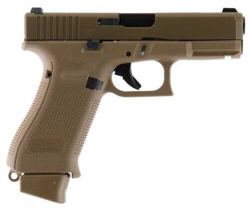 Glock 19X Semi Automatic Pistol 9mm 4" Barrel Flat Dark Earth 17+1 Night Sights (Glock Frame with Slide)