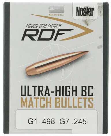 Click to see larger image. Nosler 53441 RDF Match 22 Caliber .224 85 Grains Hollow Point Boat Tail 100 Box
