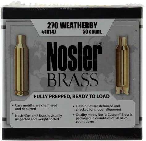 Nosler Brass 270 Weatherby Magnum 50 pcs 10147