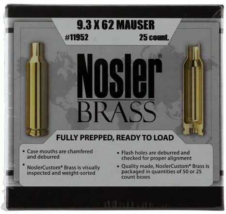 Nosler 11952 Brass <span style="font-weight:bolder; ">9.3X62</span> Mauser