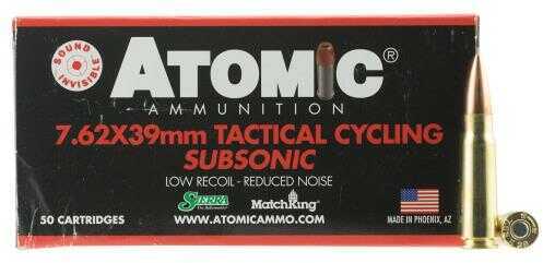 7.62 x39 50 Rounds Ammunition Atomic 220 Grain Hollow Point Boat Tail