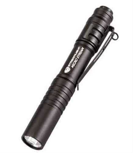 Streamlight Microstream Flashlight White LED 45 Lumens 1x AAA Battery Black 66318