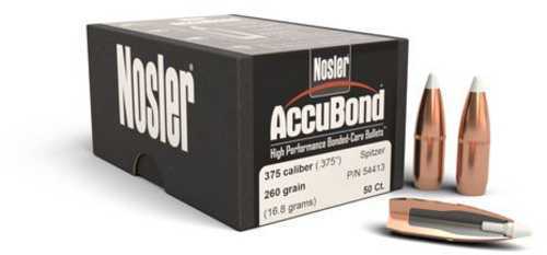 Nosler Partition Spitzer 375 Caliber 260 Grain Bullets 50/Box 44850